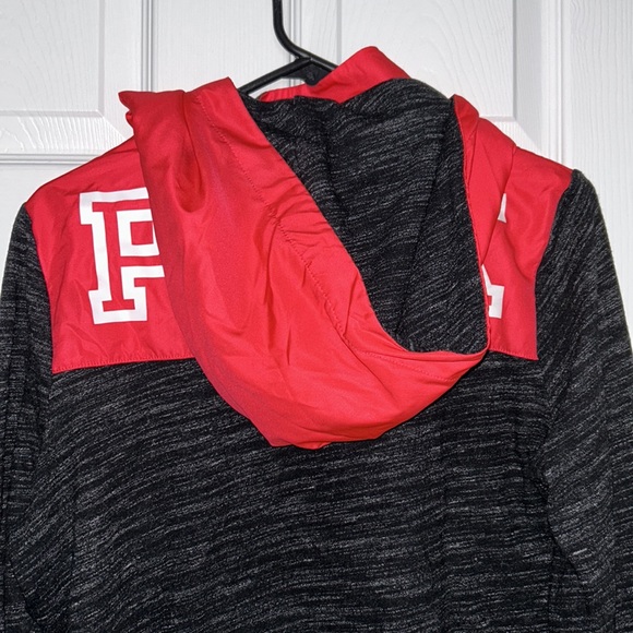 Victoria’s Secret PINK raincoat zip up hoodie gray pink size medium - Picture 6 of 7